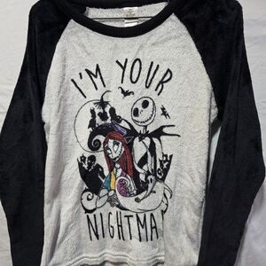 Disney Black and White Nightmare Before Christmas Sleepwear